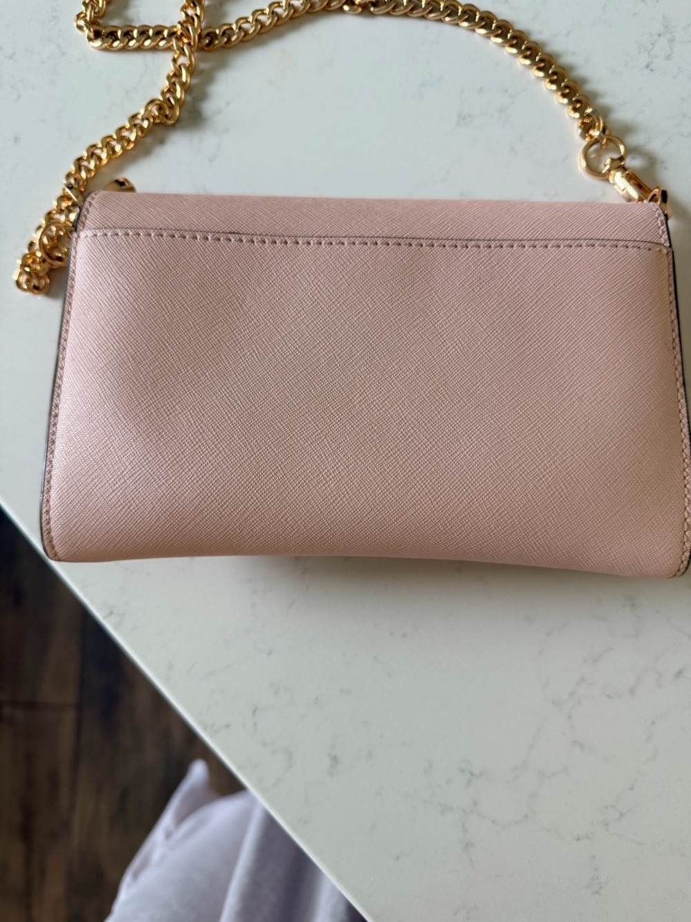 Tory Burch Blush Pink Crossbody with Gold Chain - Picture 3 of 7